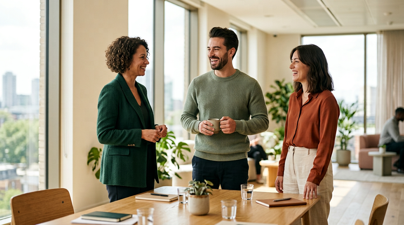 Das Vantex Team im Büro in Neuenkirchen